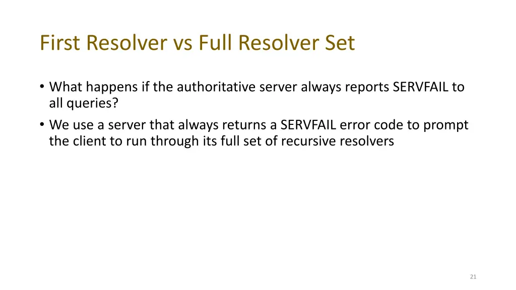 first resolver vs full resolver set