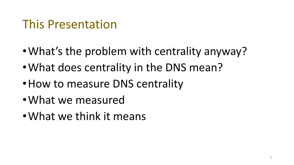 this presentation