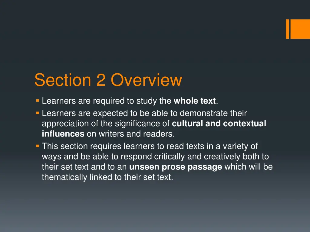 section 2 overview