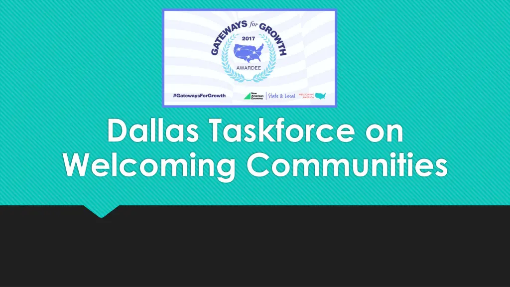 dallas taskforce on welcoming communities