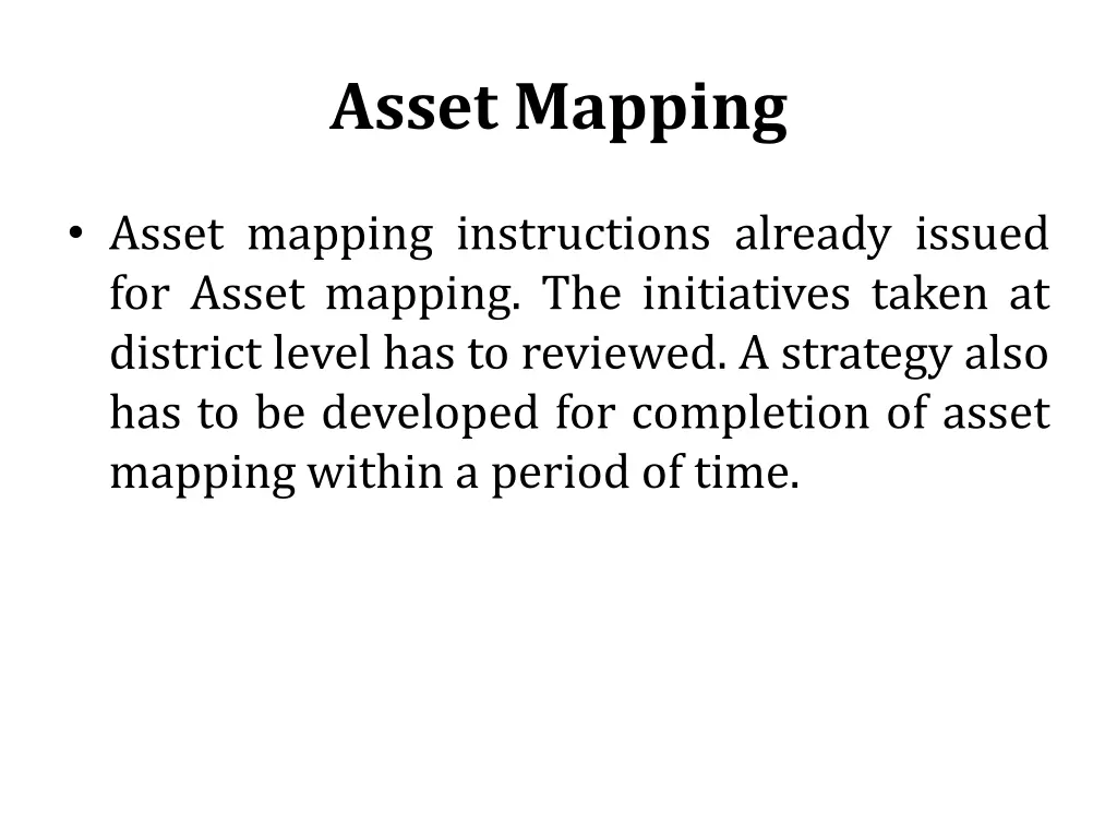 asset mapping