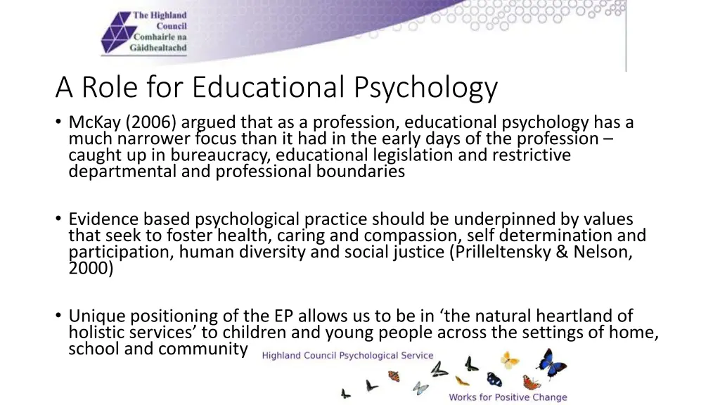 a role for educational psychology mckay 2006