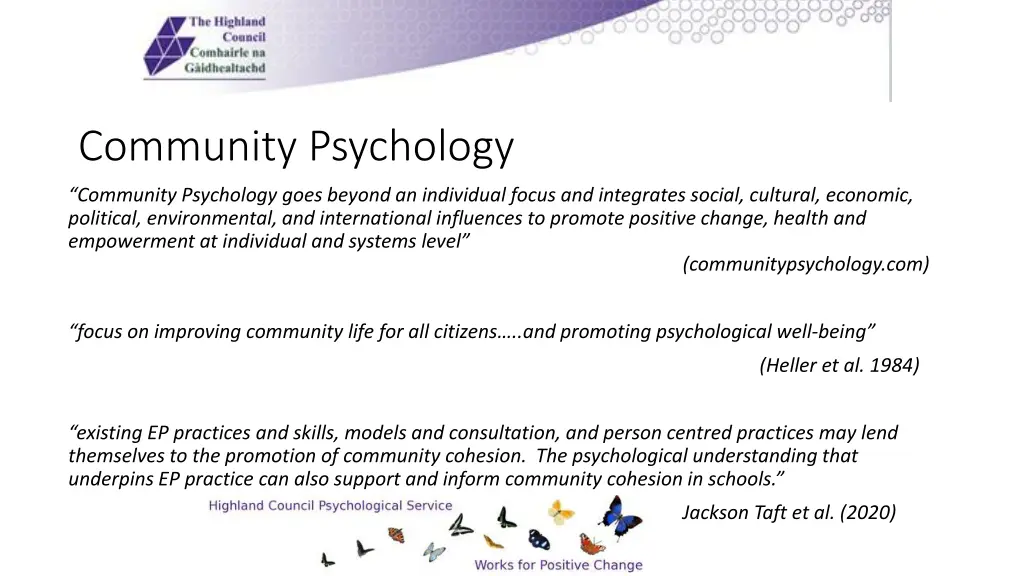 community psychology