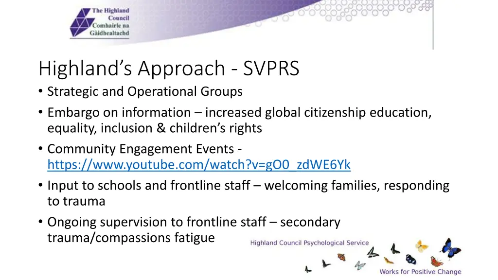 highland s approach svprs strategic