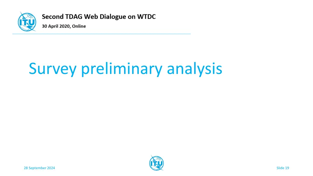 survey preliminary analysis