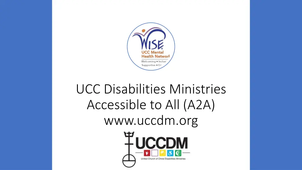 ucc disabilities ministries accessible