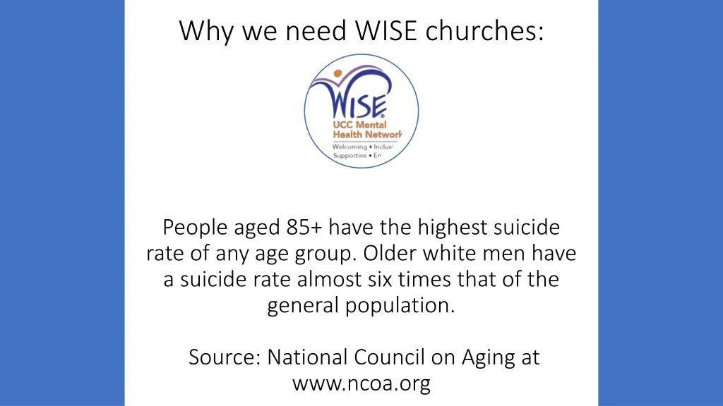 why we need wise churches 4