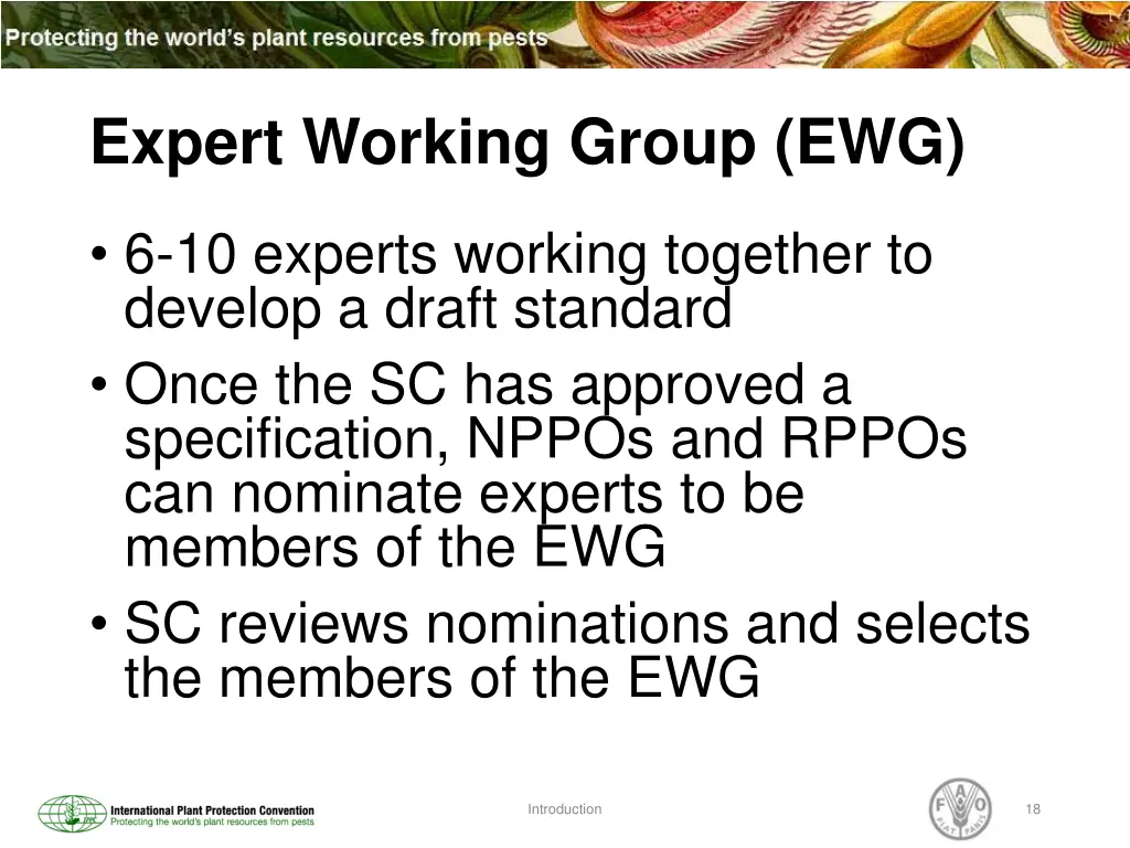 expert working group ewg