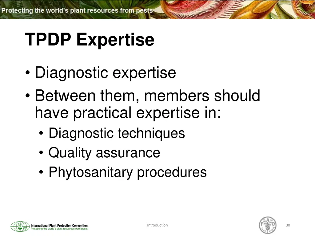 tpdp expertise