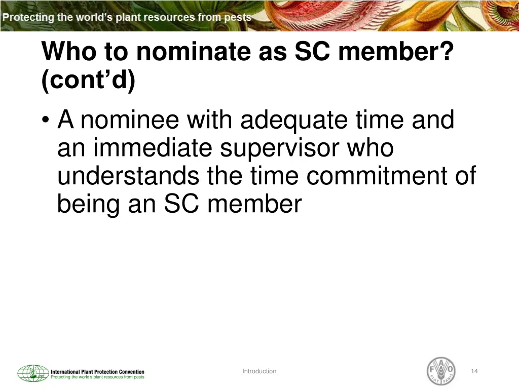 who to nominate as sc member cont d a nominee