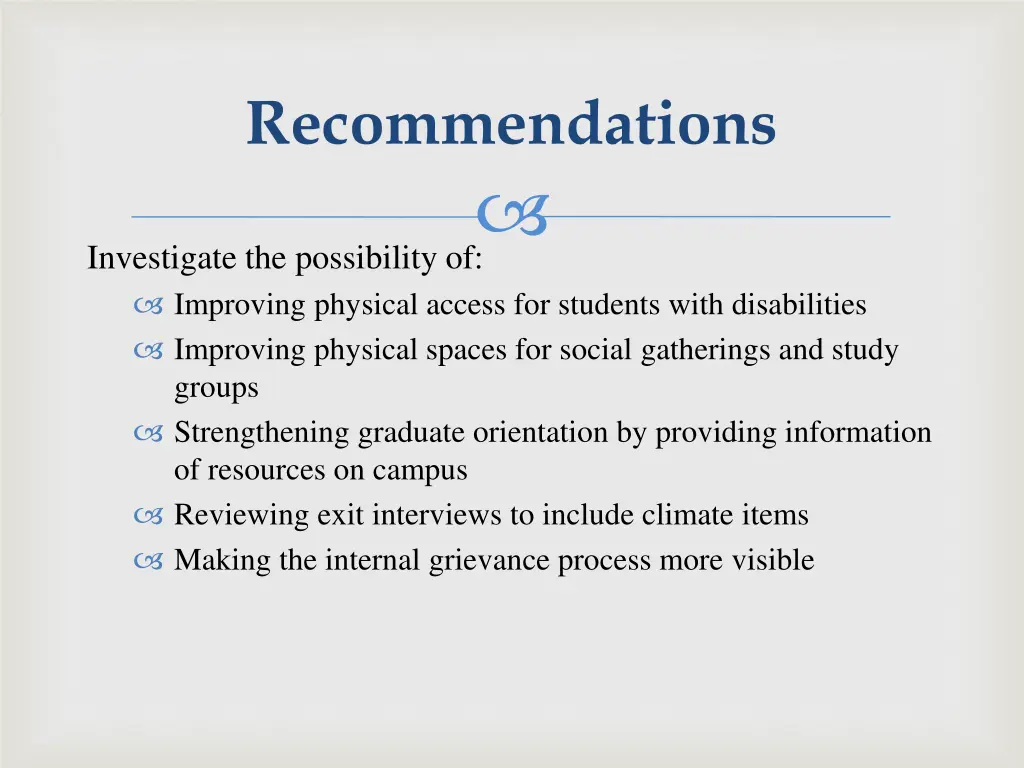 recommendations 2