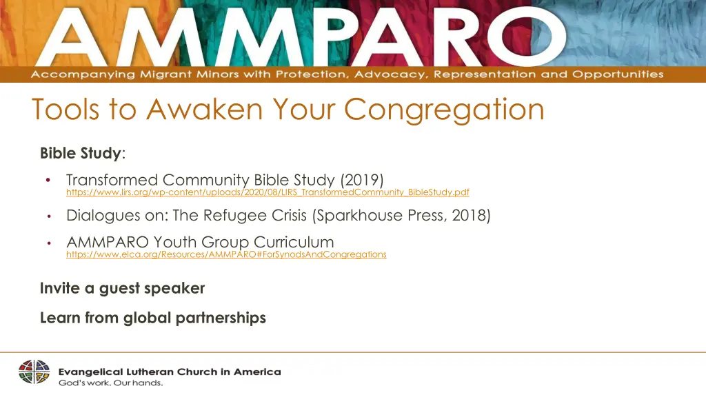 tools to awaken your congregation