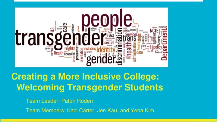 creating a more inclusive college welcoming