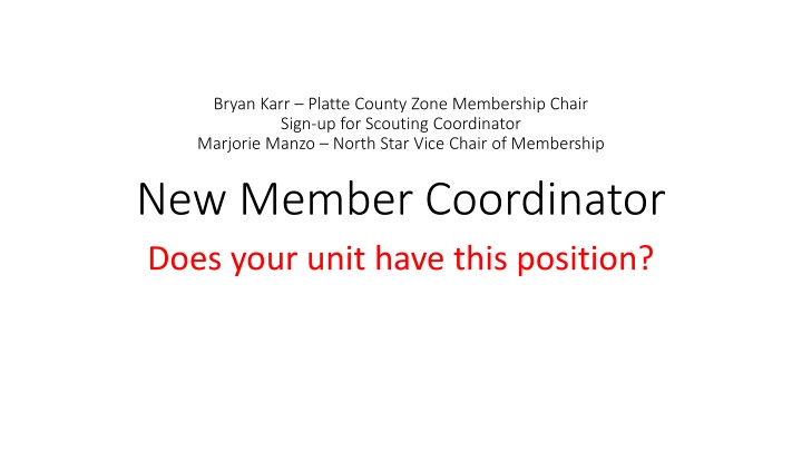 bryan karr platte county zone membership chair