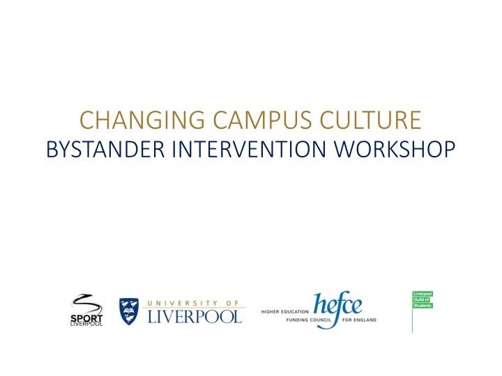 changing campus culture bystander intervention