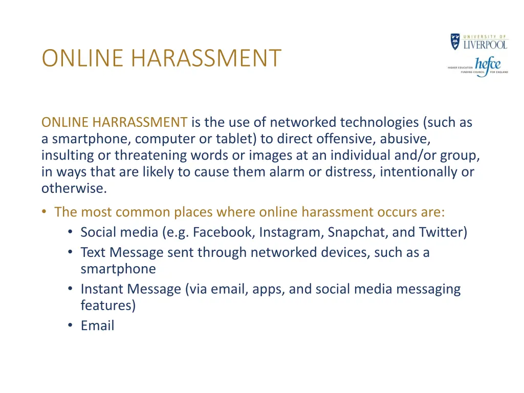 online harassment