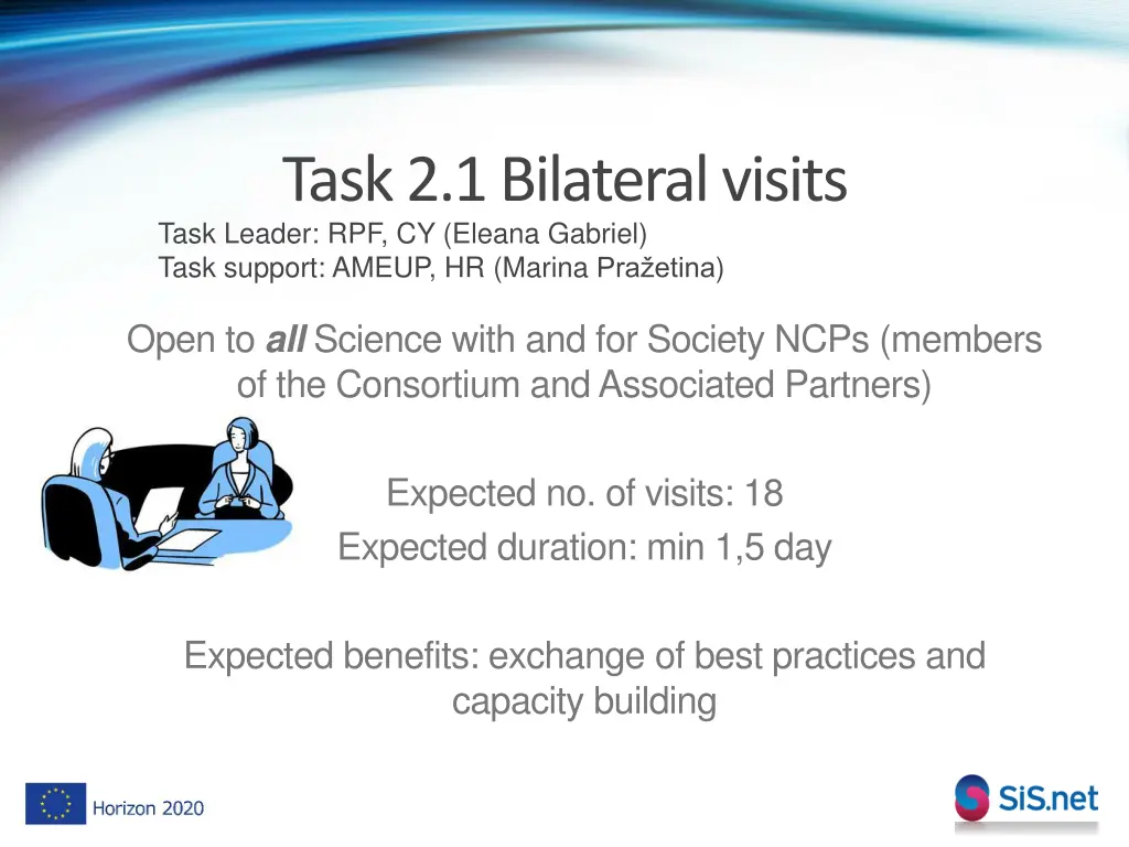 task 2 1 bilateral visits task leader