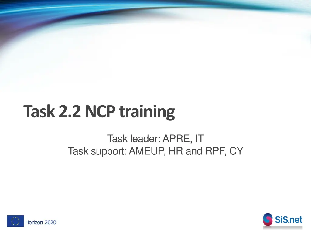 task 2 2 ncp training