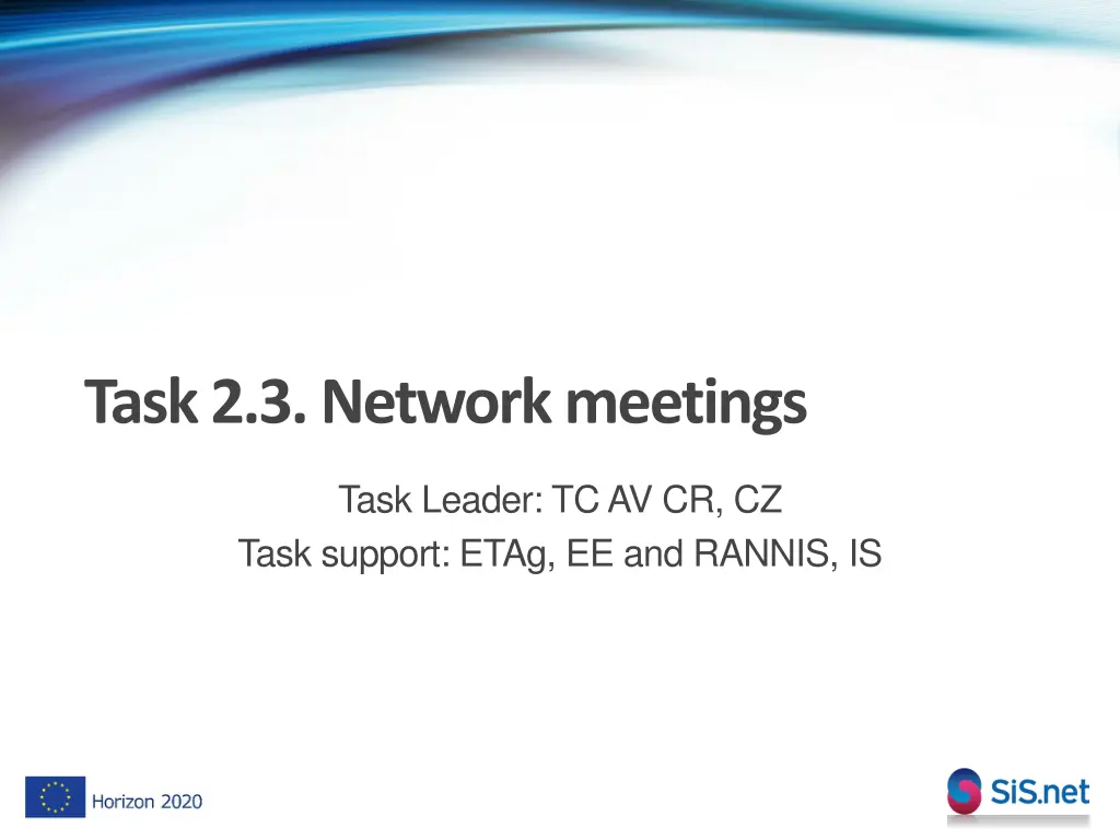 task 2 3 network meetings