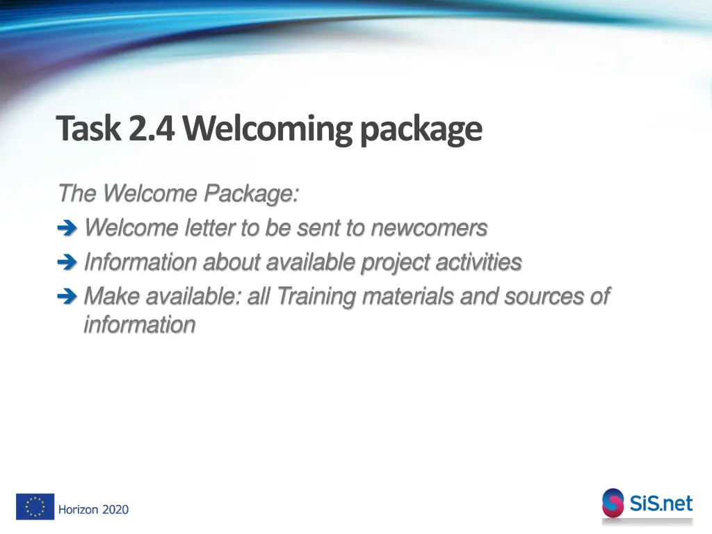 task 2 4 welcoming package 1