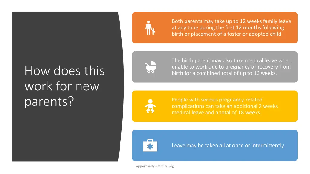 both parents may take up to 12 weeks family leave