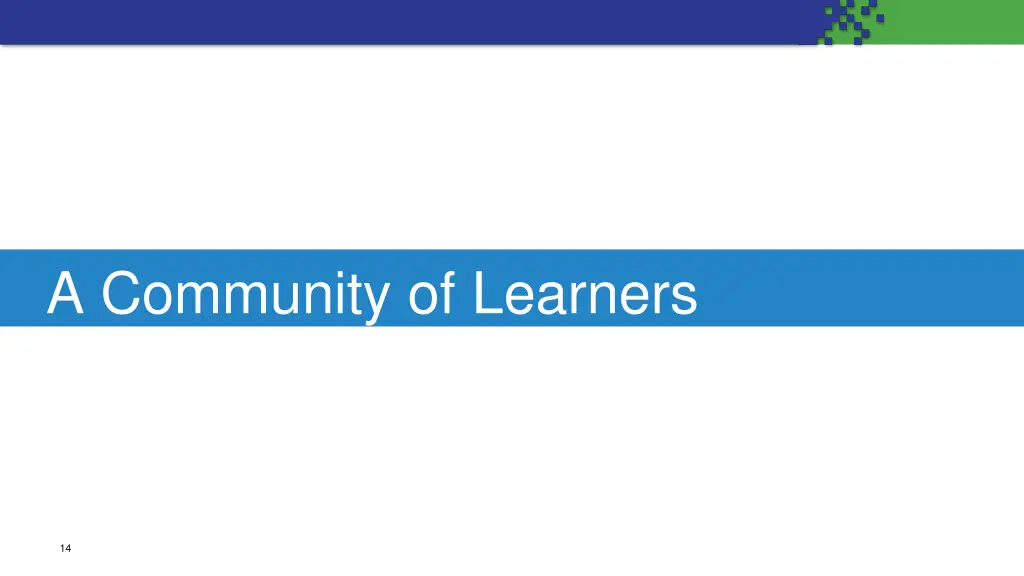 a community of learners