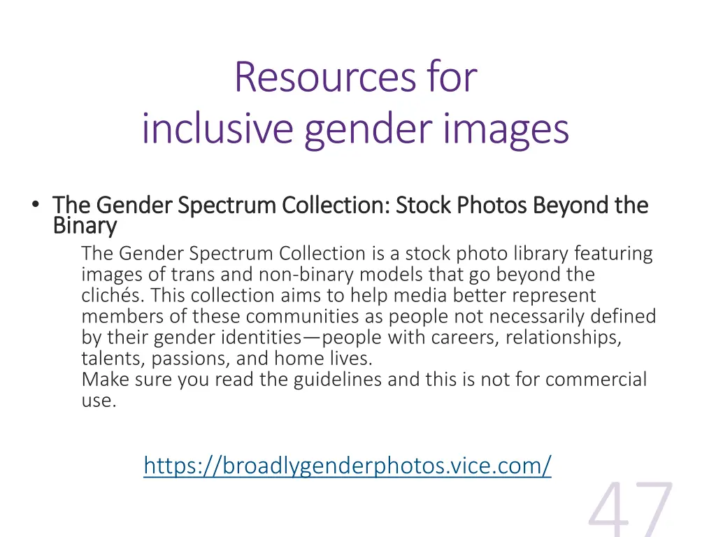 resources for inclusive gender images