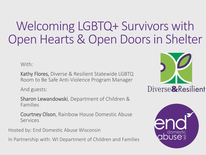 welcoming lgbtq survivors with open hearts open