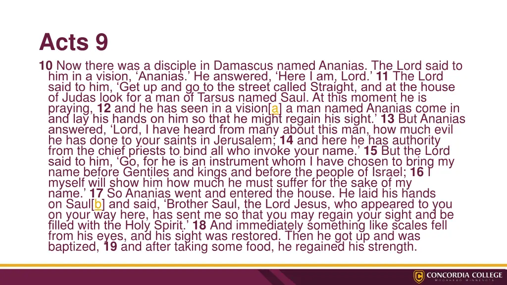 acts 9 10 now there was a disciple in damascus