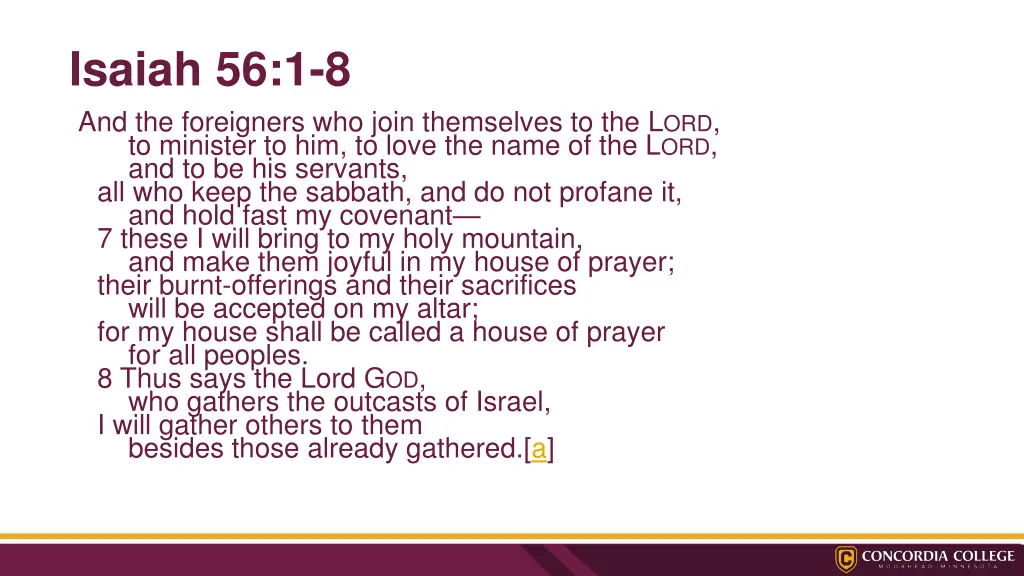 isaiah 56 1 8 and the foreigners who join