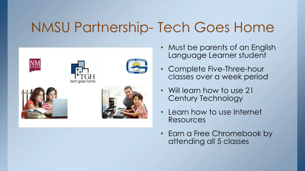 nmsu partnership tech goes home