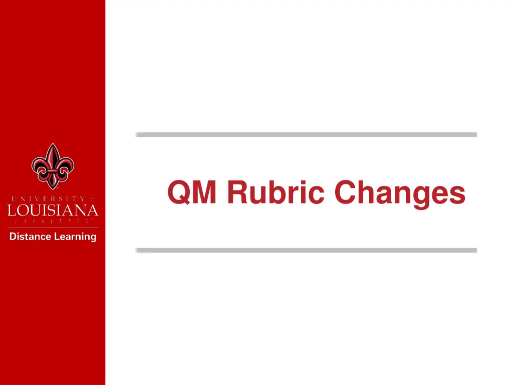 qm rubric changes