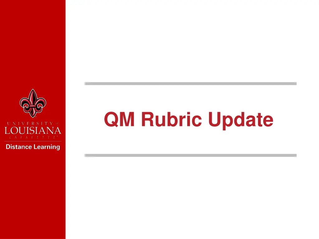 qm rubric update