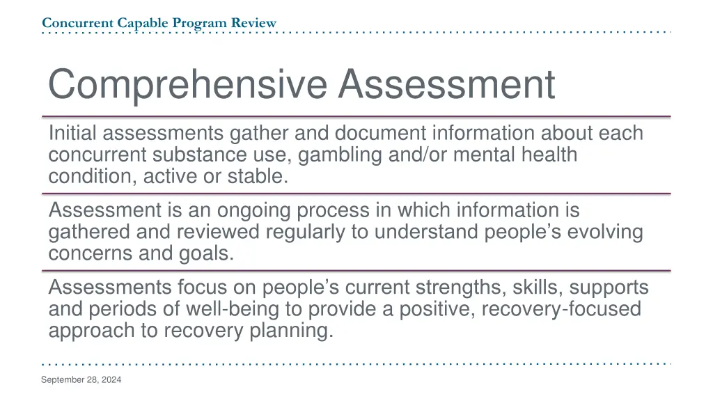 concurrent capable program review 12