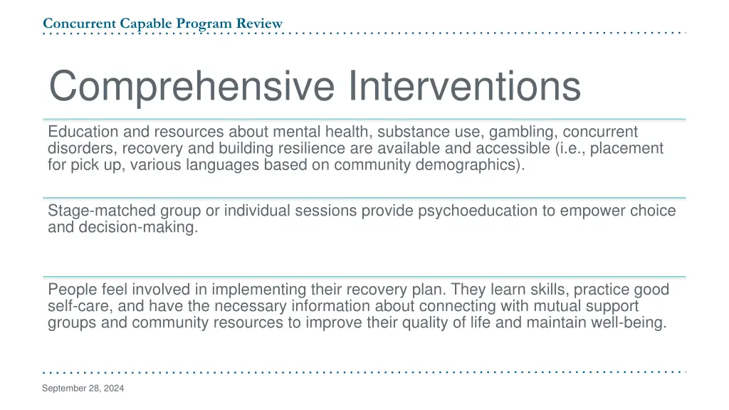 concurrent capable program review 16