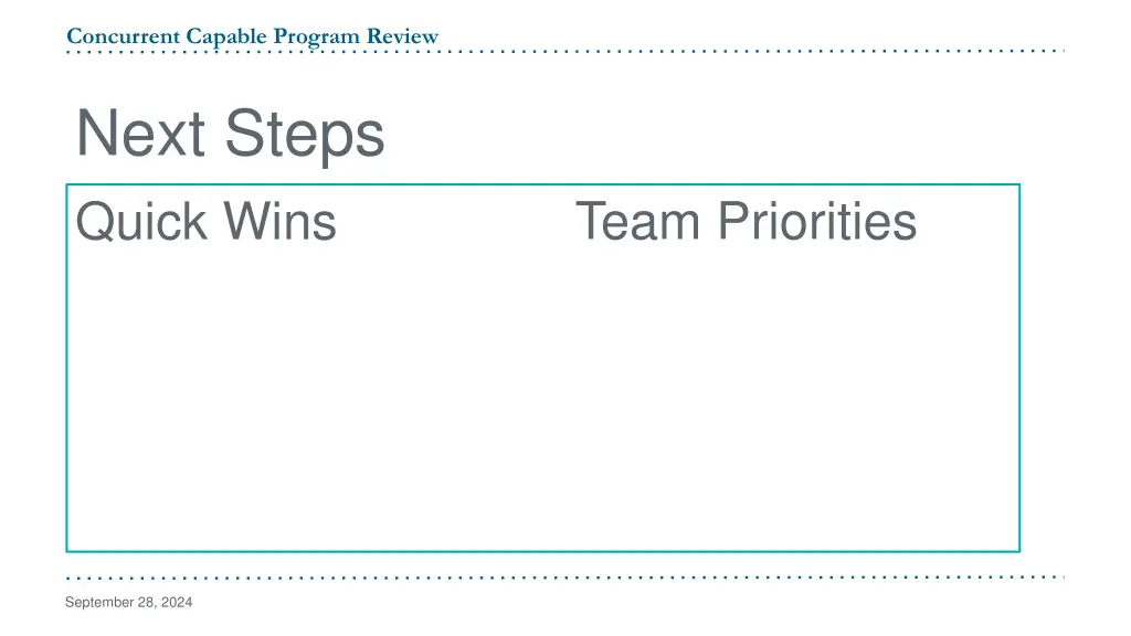 concurrent capable program review 20