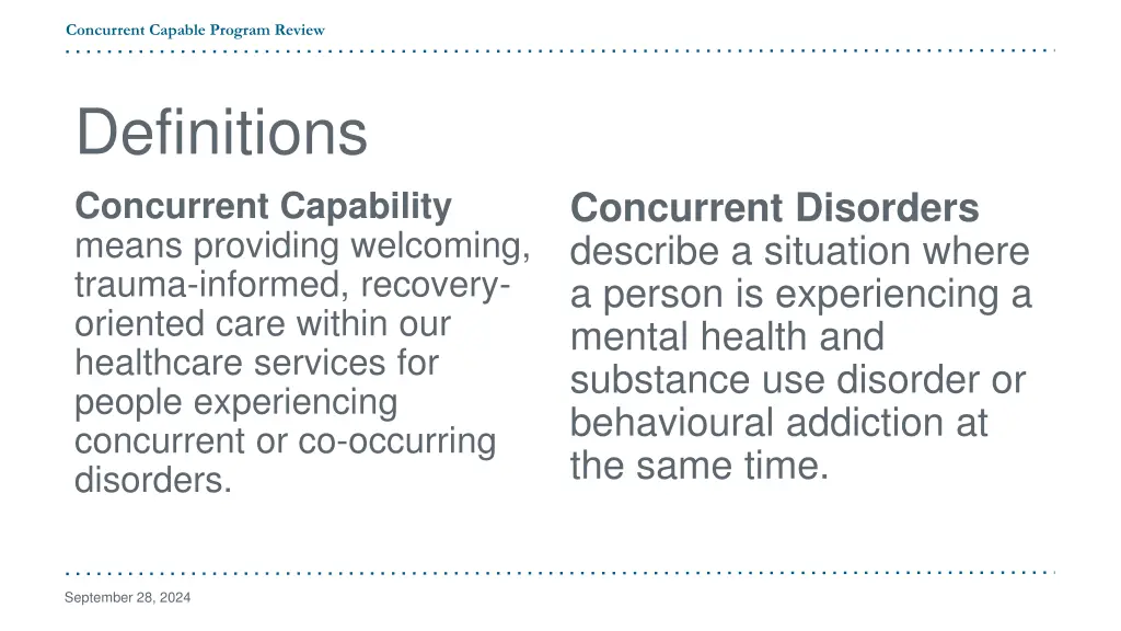 concurrent capable program review 5