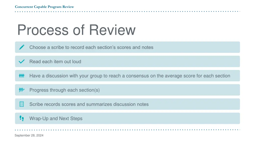 concurrent capable program review 6