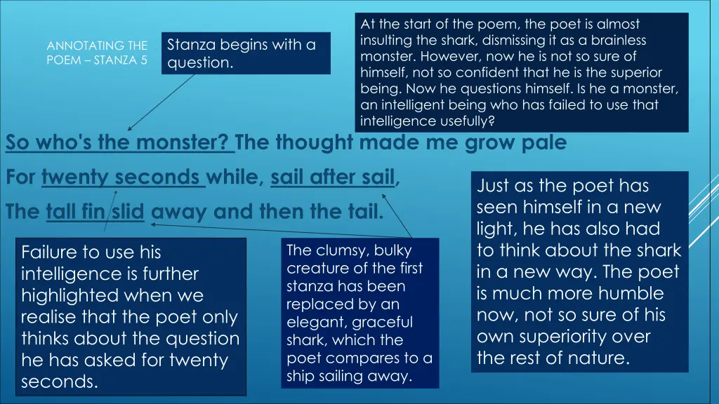 at the start of the poem the poet is almost