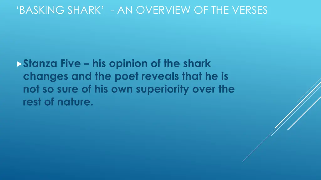 basking shark an overview of the verses