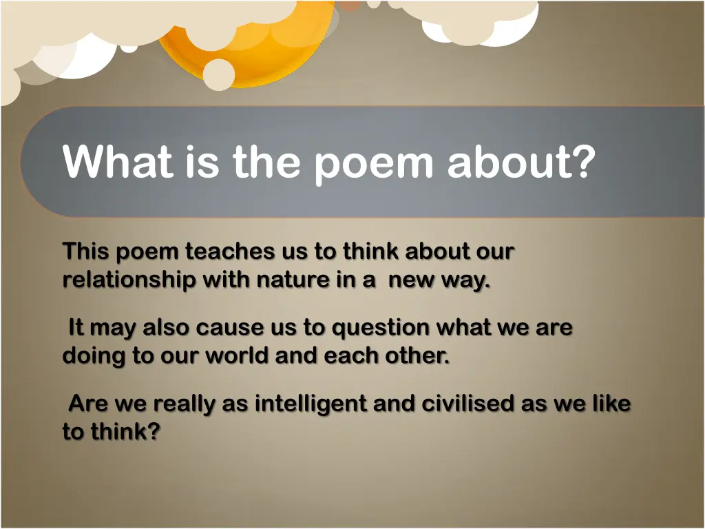 what is the poem about 1