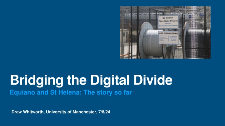 bridging the digital divide equiano and st helena