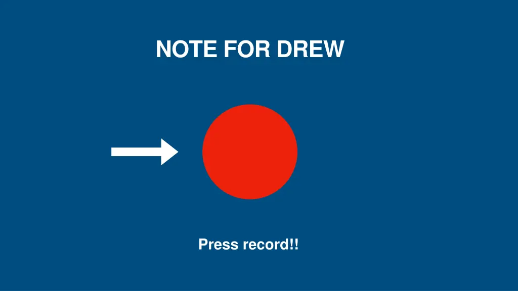 note for drew