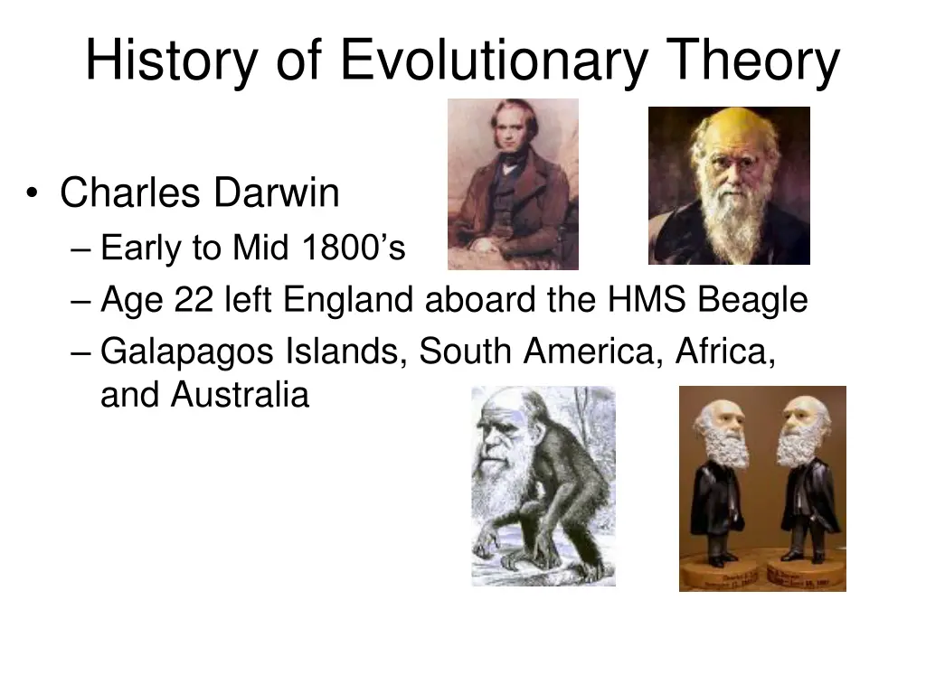 history of evolutionary theory 1