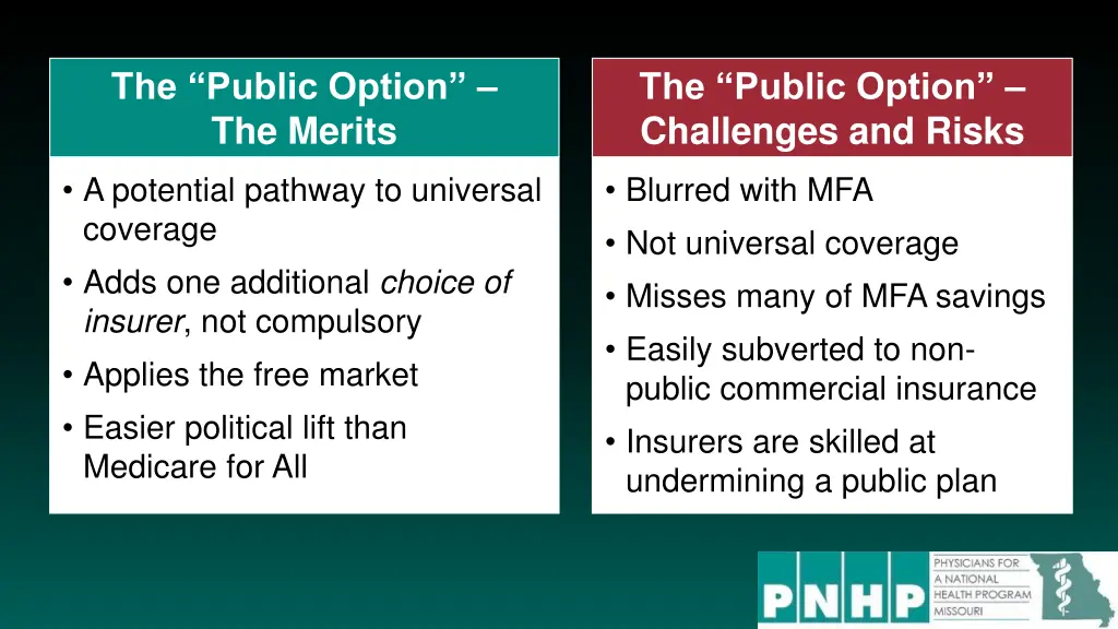 the public option the merits