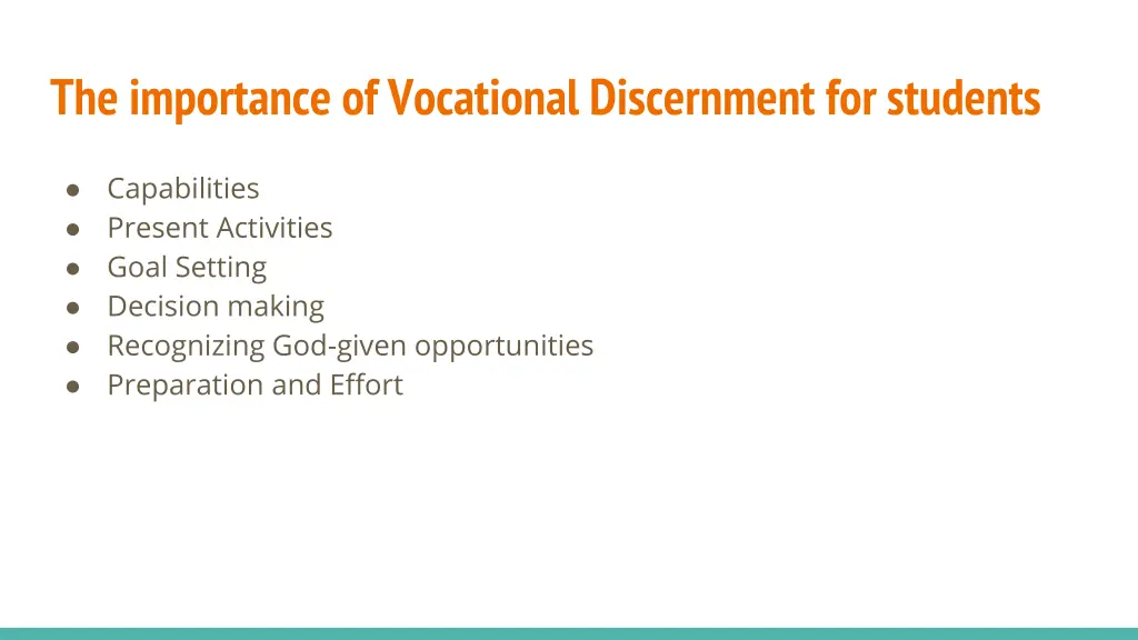 the importance of vocational discernment