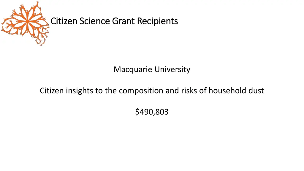 citizen science grant recipients citizen science