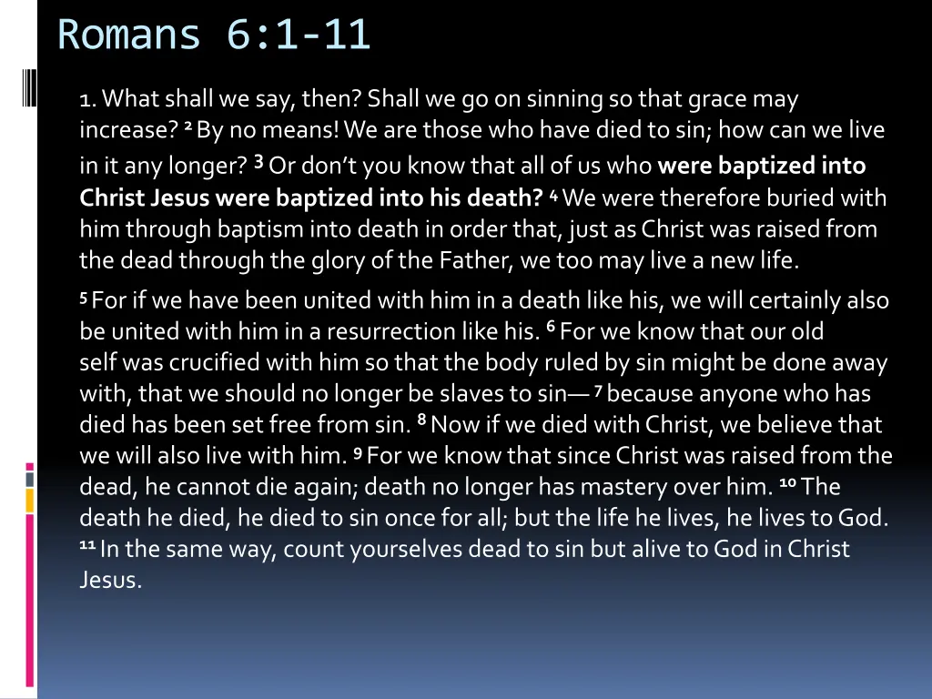 romans 6 1 11