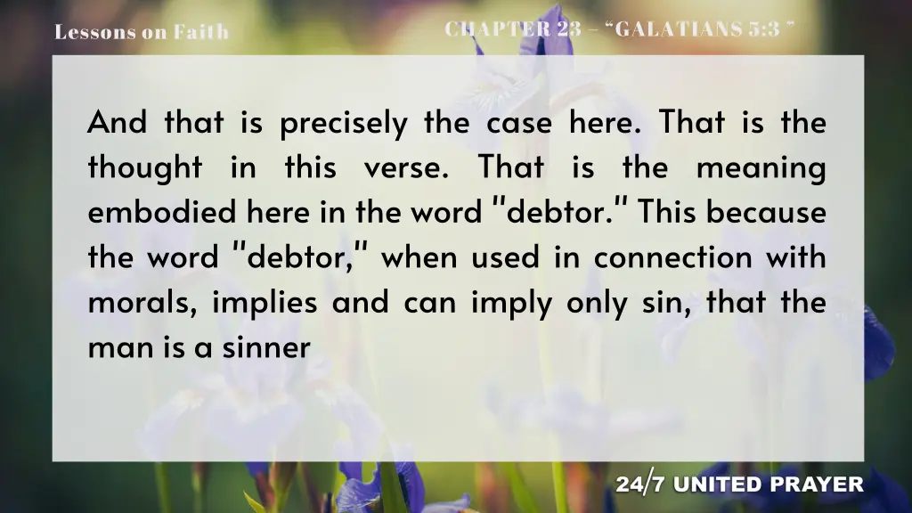 chapter 23 galatians 5 3 13