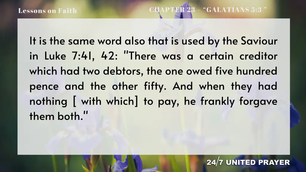 chapter 23 galatians 5 3 16